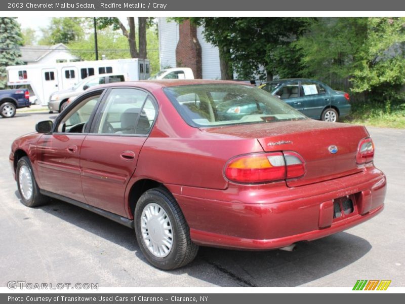 Redfire Metallic / Gray 2003 Chevrolet Malibu Sedan