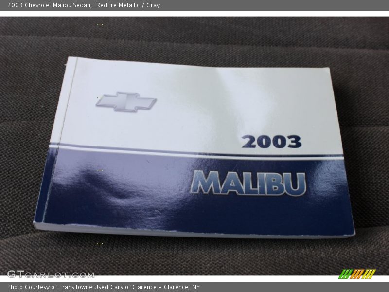 Redfire Metallic / Gray 2003 Chevrolet Malibu Sedan