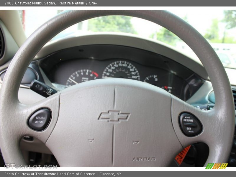 Redfire Metallic / Gray 2003 Chevrolet Malibu Sedan