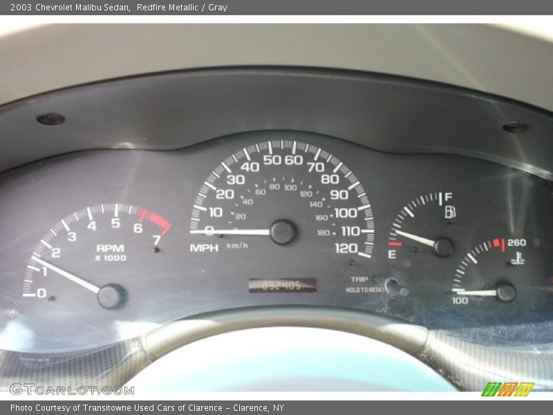 Redfire Metallic / Gray 2003 Chevrolet Malibu Sedan