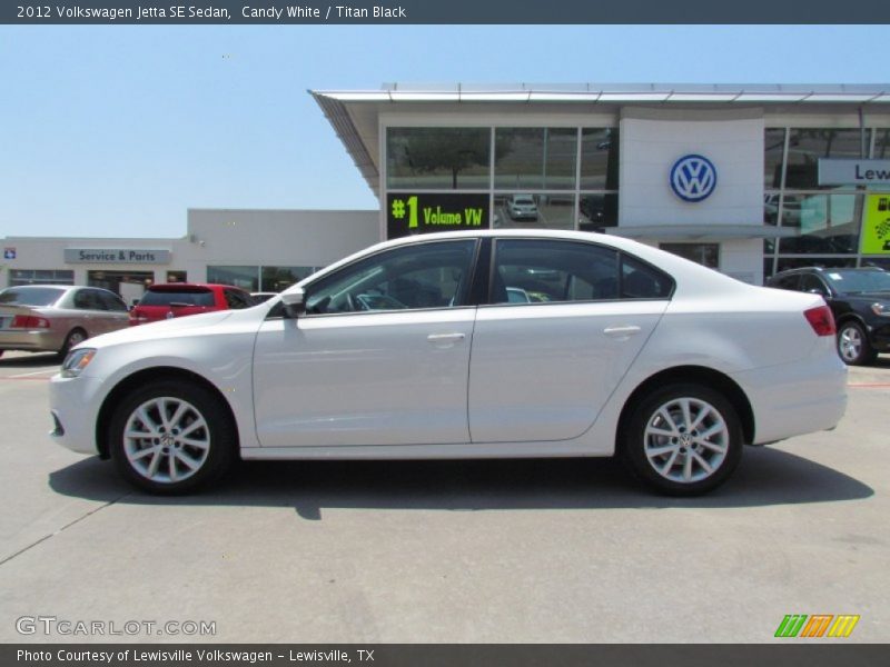 Candy White / Titan Black 2012 Volkswagen Jetta SE Sedan