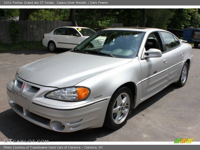 Galaxy Silver Metallic / Dark Pewter 2001 Pontiac Grand Am GT Sedan