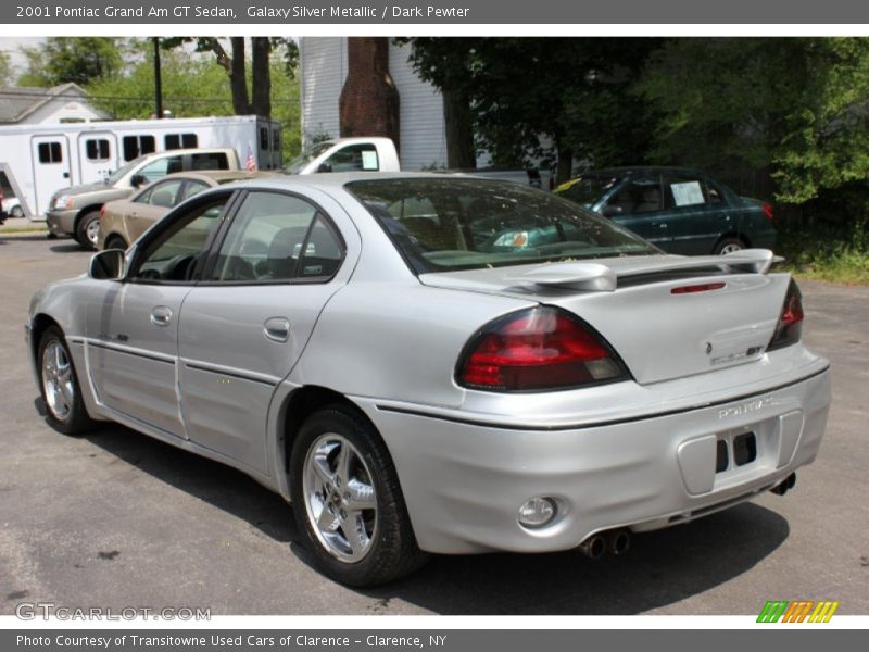 Galaxy Silver Metallic / Dark Pewter 2001 Pontiac Grand Am GT Sedan