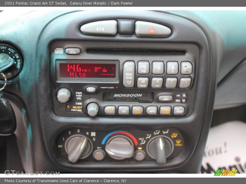 Controls of 2001 Grand Am GT Sedan