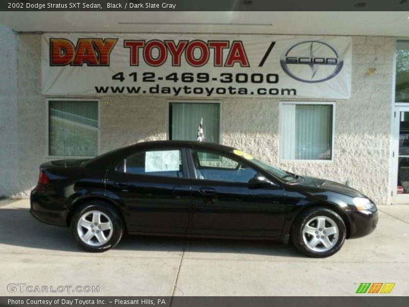 Black / Dark Slate Gray 2002 Dodge Stratus SXT Sedan