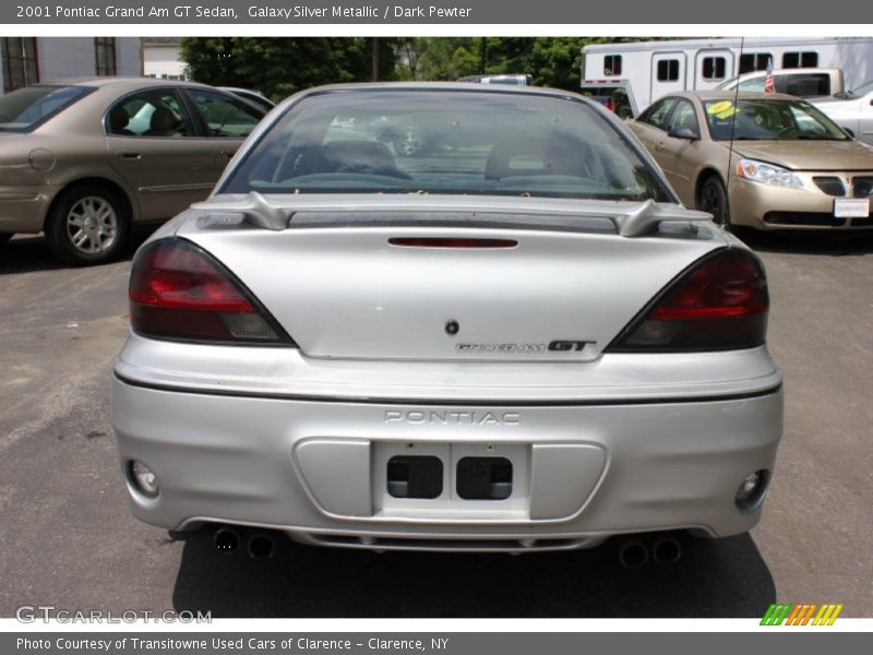 Galaxy Silver Metallic / Dark Pewter 2001 Pontiac Grand Am GT Sedan