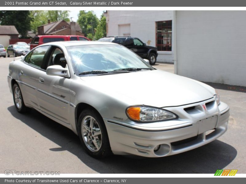 Galaxy Silver Metallic / Dark Pewter 2001 Pontiac Grand Am GT Sedan