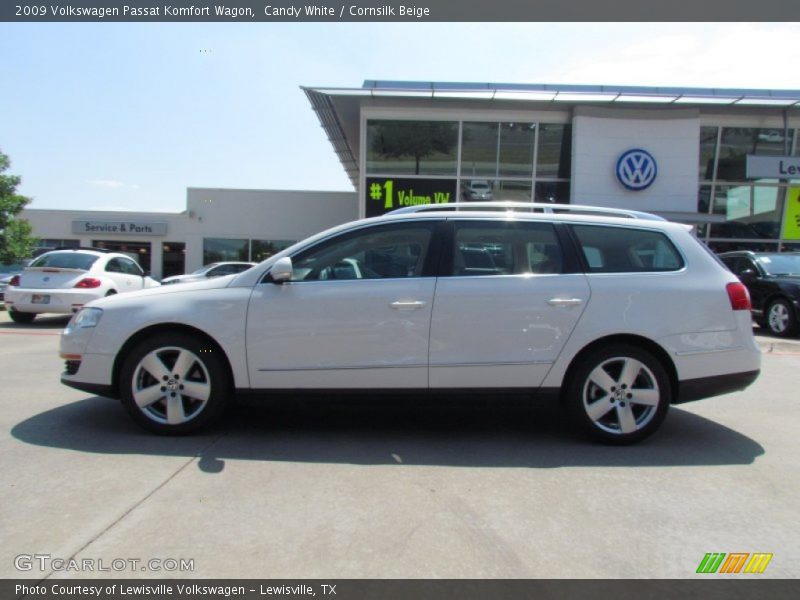 Candy White / Cornsilk Beige 2009 Volkswagen Passat Komfort Wagon