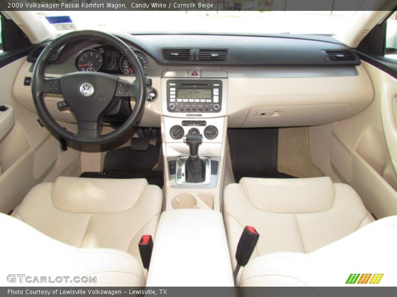 Candy White / Cornsilk Beige 2009 Volkswagen Passat Komfort Wagon