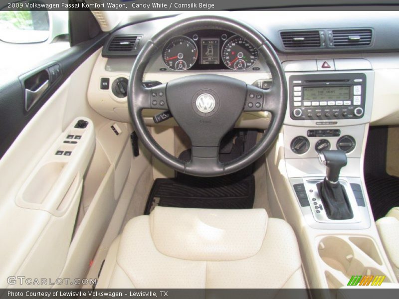 Candy White / Cornsilk Beige 2009 Volkswagen Passat Komfort Wagon