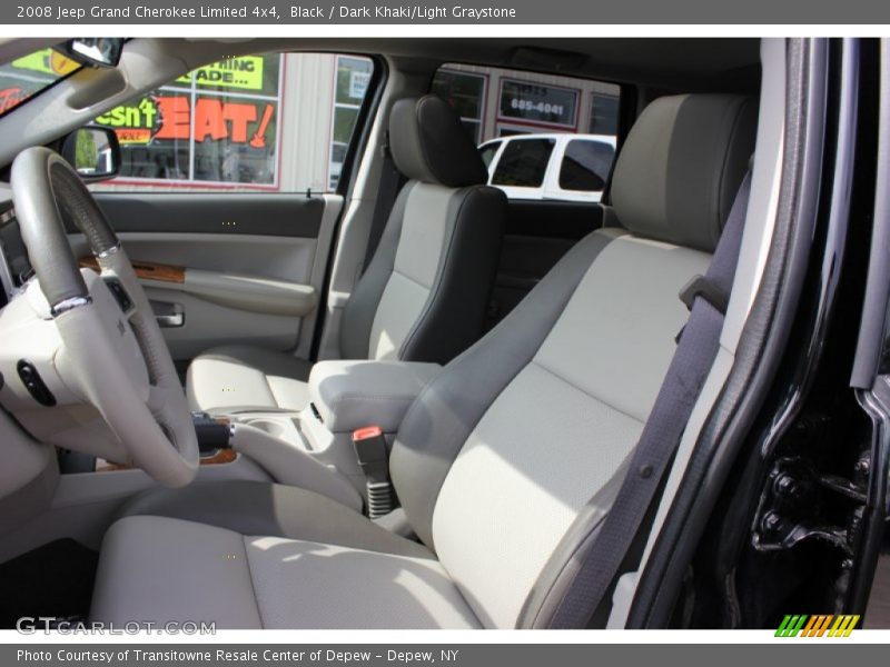 Black / Dark Khaki/Light Graystone 2008 Jeep Grand Cherokee Limited 4x4