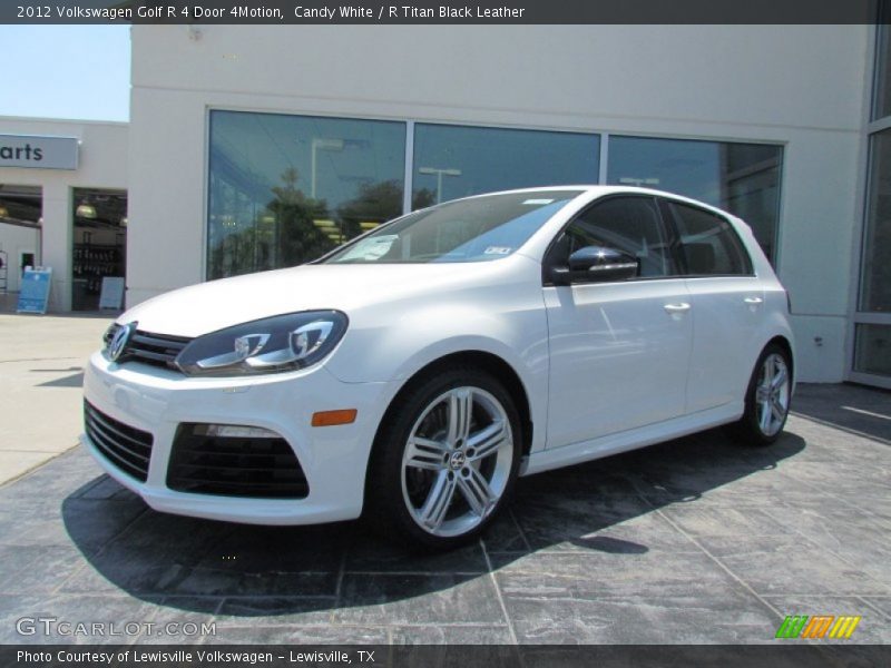 Candy White / R Titan Black Leather 2012 Volkswagen Golf R 4 Door 4Motion