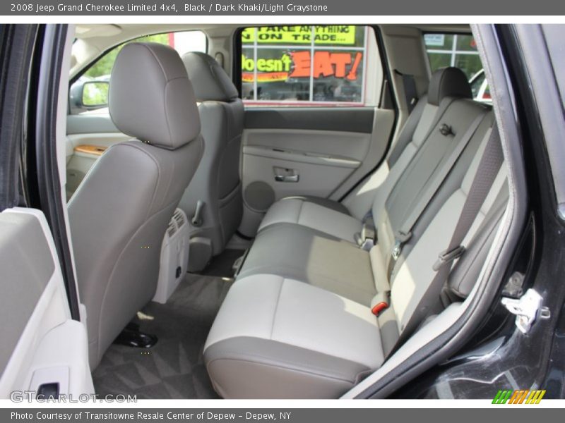 Black / Dark Khaki/Light Graystone 2008 Jeep Grand Cherokee Limited 4x4