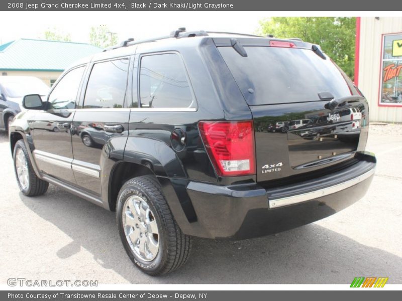 Black / Dark Khaki/Light Graystone 2008 Jeep Grand Cherokee Limited 4x4