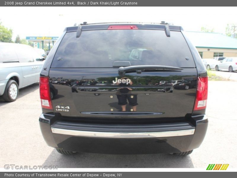 Black / Dark Khaki/Light Graystone 2008 Jeep Grand Cherokee Limited 4x4