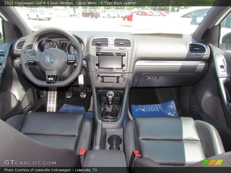 Candy White / R Titan Black Leather 2012 Volkswagen Golf R 4 Door 4Motion