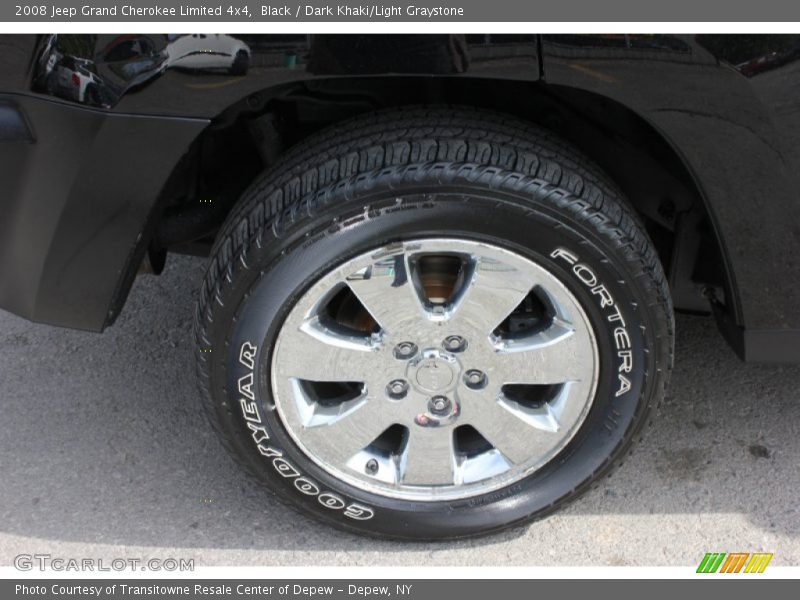Black / Dark Khaki/Light Graystone 2008 Jeep Grand Cherokee Limited 4x4