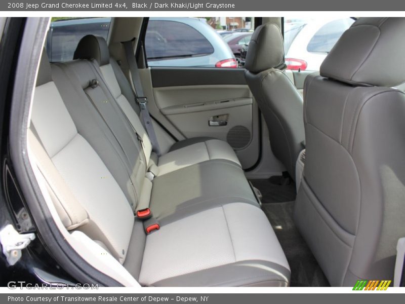 Black / Dark Khaki/Light Graystone 2008 Jeep Grand Cherokee Limited 4x4