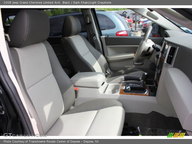 Black / Dark Khaki/Light Graystone 2008 Jeep Grand Cherokee Limited 4x4