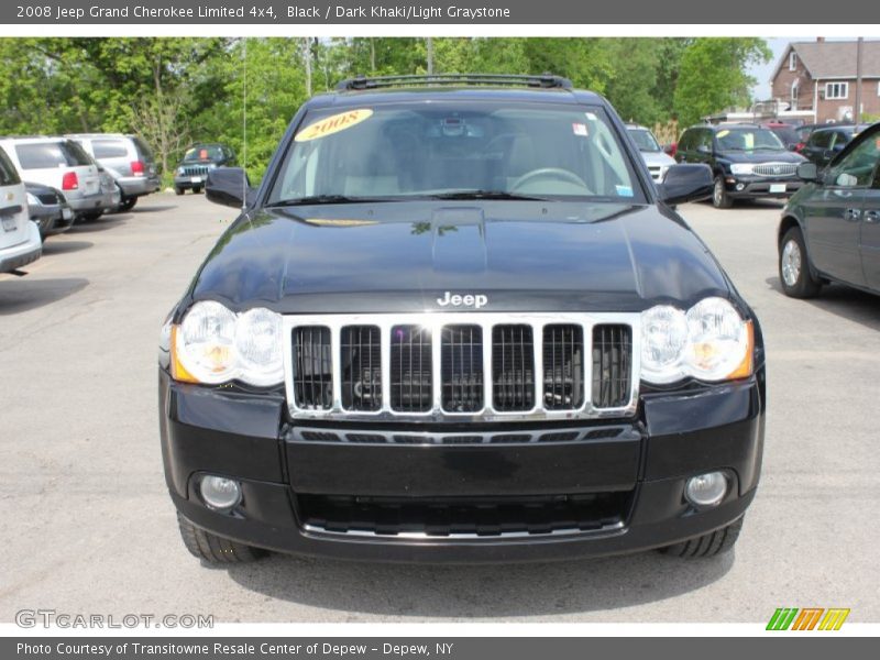 Black / Dark Khaki/Light Graystone 2008 Jeep Grand Cherokee Limited 4x4