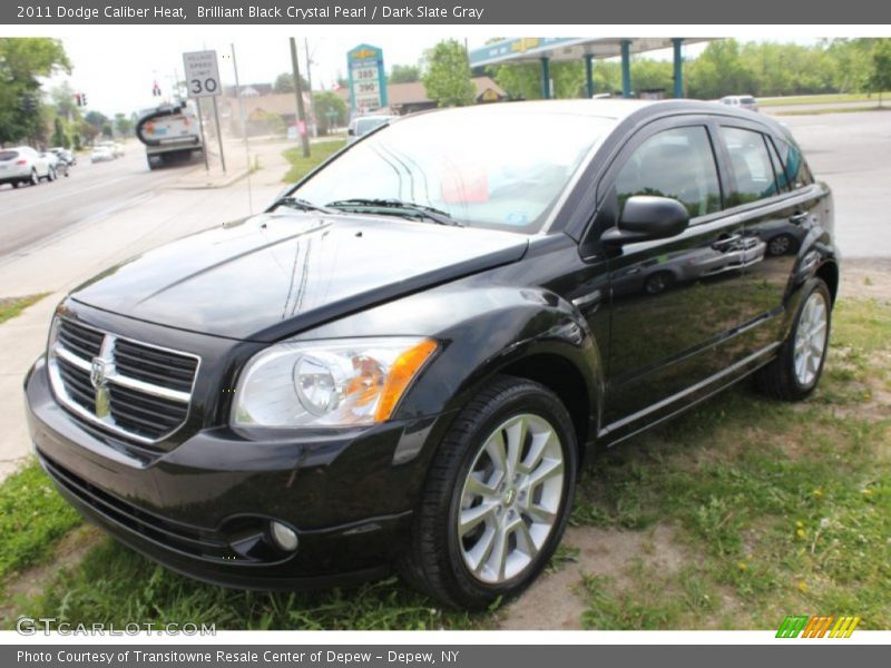 Brilliant Black Crystal Pearl / Dark Slate Gray 2011 Dodge Caliber Heat