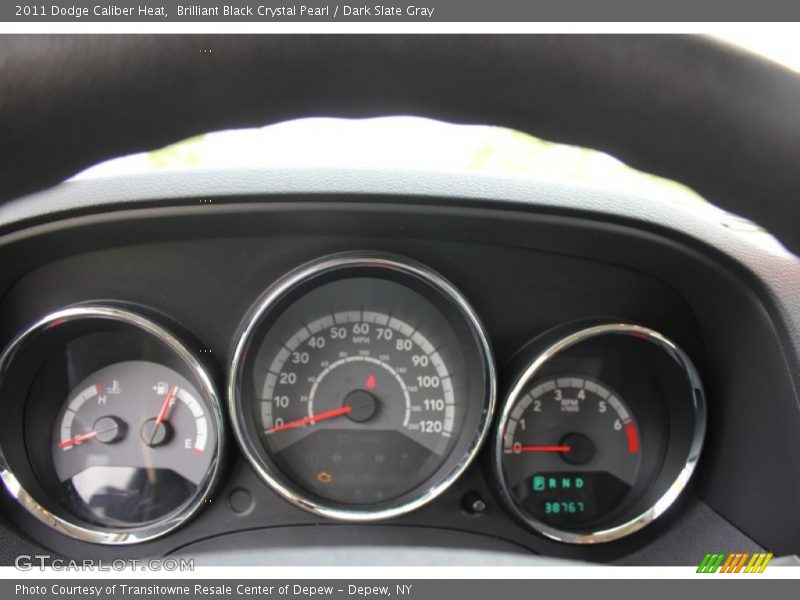 Brilliant Black Crystal Pearl / Dark Slate Gray 2011 Dodge Caliber Heat