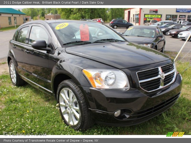 Brilliant Black Crystal Pearl / Dark Slate Gray 2011 Dodge Caliber Heat