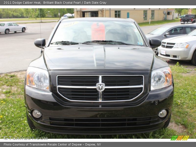 Brilliant Black Crystal Pearl / Dark Slate Gray 2011 Dodge Caliber Heat