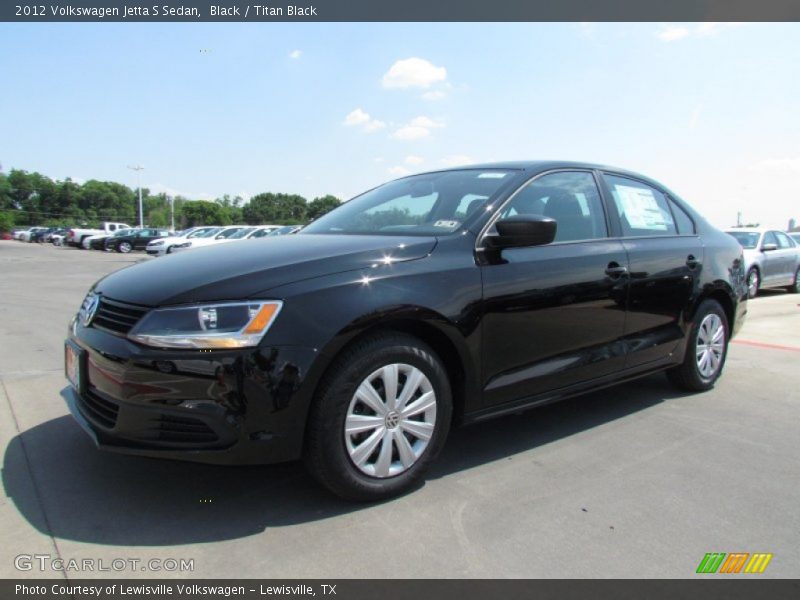 Black / Titan Black 2012 Volkswagen Jetta S Sedan