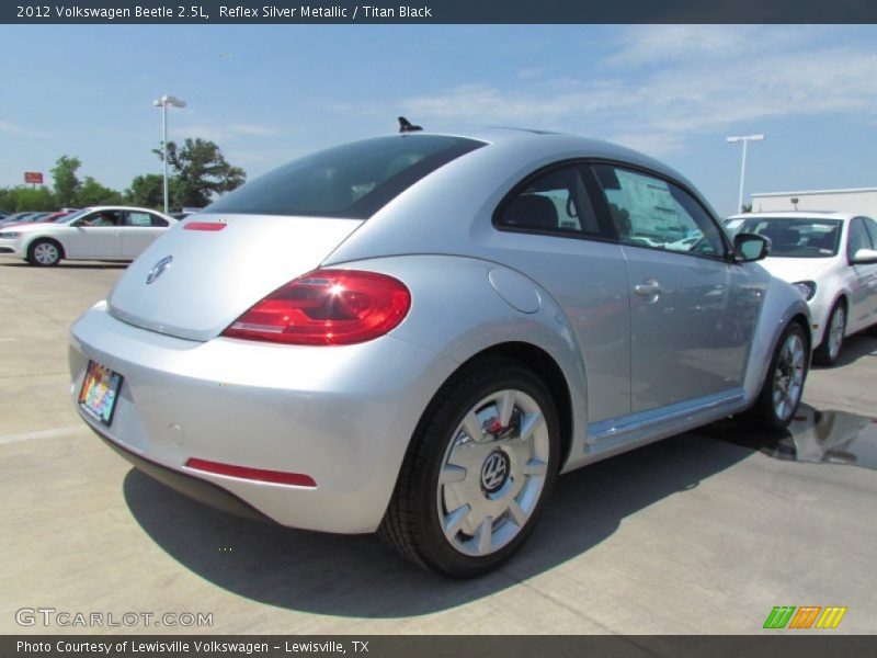 Reflex Silver Metallic / Titan Black 2012 Volkswagen Beetle 2.5L