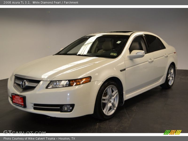 White Diamond Pearl / Parchment 2008 Acura TL 3.2