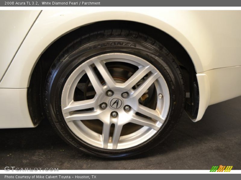 White Diamond Pearl / Parchment 2008 Acura TL 3.2