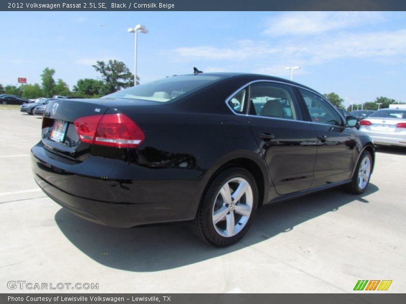Black / Cornsilk Beige 2012 Volkswagen Passat 2.5L SE