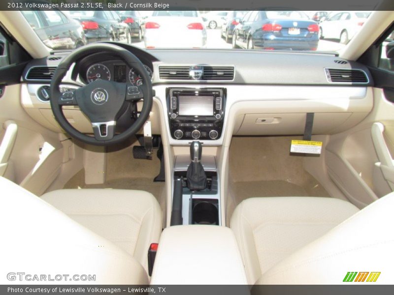 Black / Cornsilk Beige 2012 Volkswagen Passat 2.5L SE