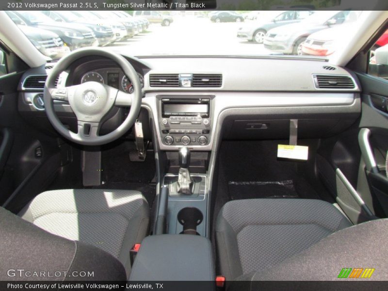 Tungsten Silver Metallic / Titan Black 2012 Volkswagen Passat 2.5L S
