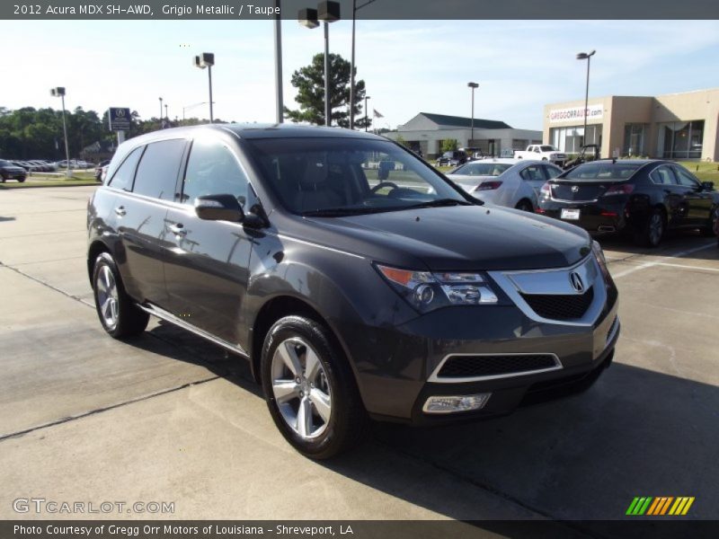 Grigio Metallic / Taupe 2012 Acura MDX SH-AWD