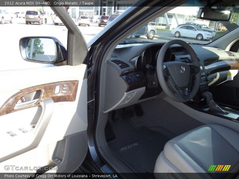 Grigio Metallic / Taupe 2012 Acura MDX SH-AWD