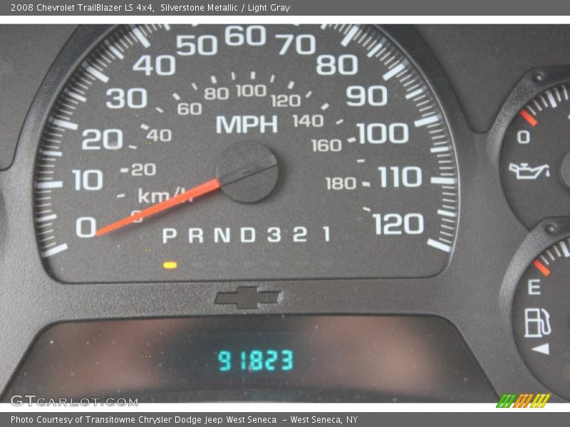 Silverstone Metallic / Light Gray 2008 Chevrolet TrailBlazer LS 4x4