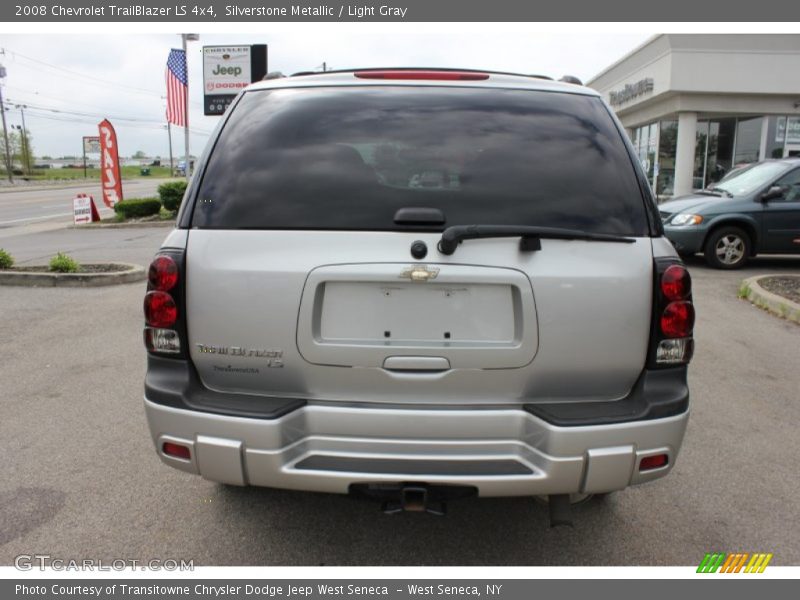 Silverstone Metallic / Light Gray 2008 Chevrolet TrailBlazer LS 4x4