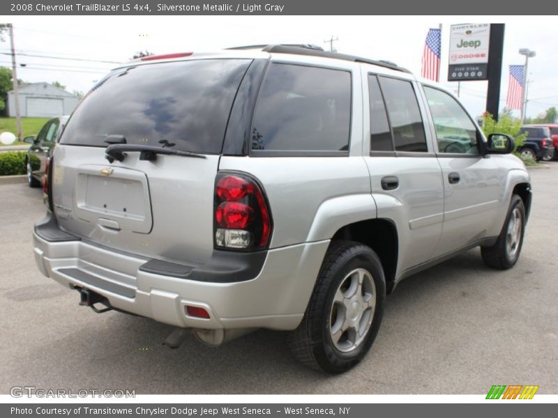 Silverstone Metallic / Light Gray 2008 Chevrolet TrailBlazer LS 4x4