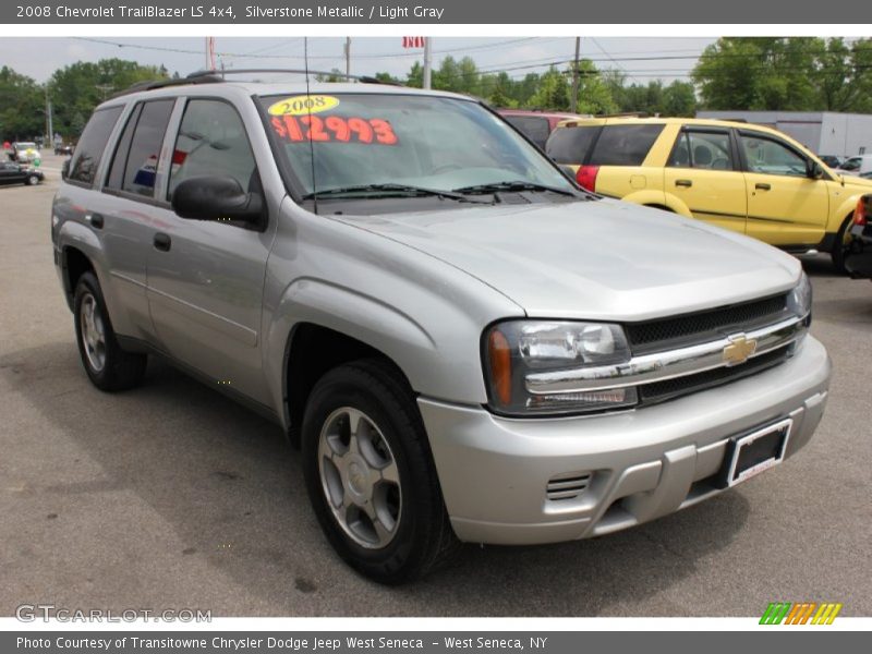 Silverstone Metallic / Light Gray 2008 Chevrolet TrailBlazer LS 4x4