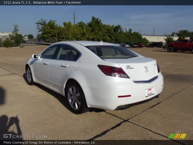 Bellanova White Pearl / Parchment 2012 Acura TL 3.5