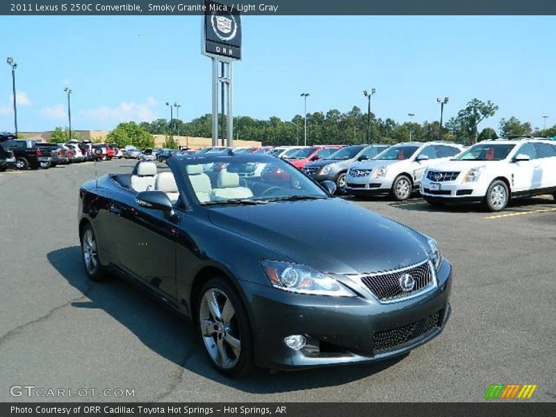 Smoky Granite Mica / Light Gray 2011 Lexus IS 250C Convertible