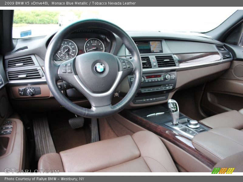 Monaco Blue Metallic / Tobacco Nevada Leather 2009 BMW X5 xDrive48i