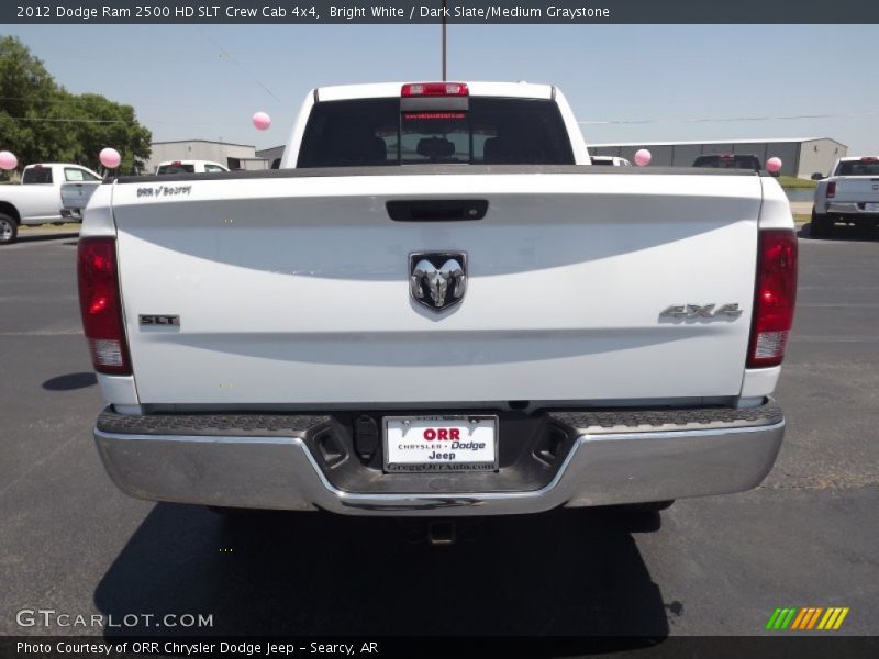 Bright White / Dark Slate/Medium Graystone 2012 Dodge Ram 2500 HD SLT Crew Cab 4x4