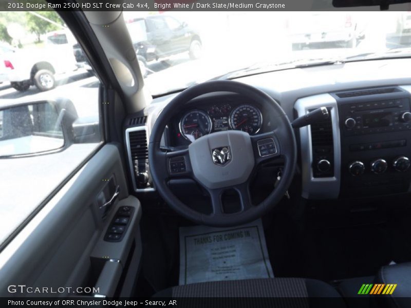 Bright White / Dark Slate/Medium Graystone 2012 Dodge Ram 2500 HD SLT Crew Cab 4x4