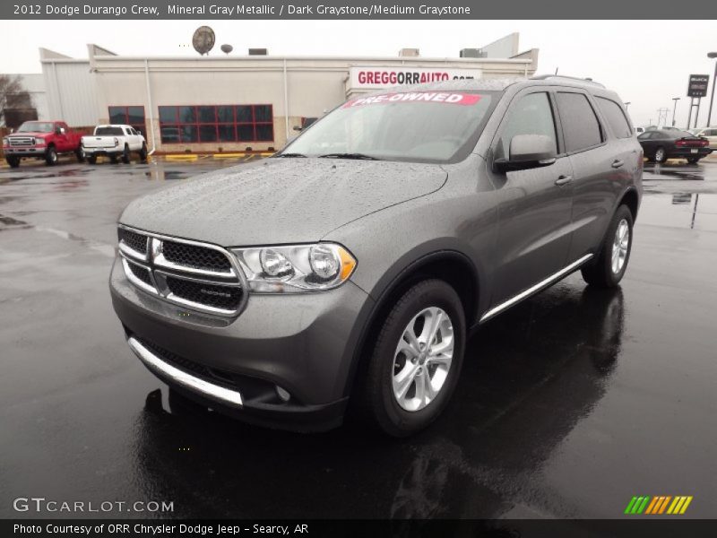 Mineral Gray Metallic / Dark Graystone/Medium Graystone 2012 Dodge Durango Crew