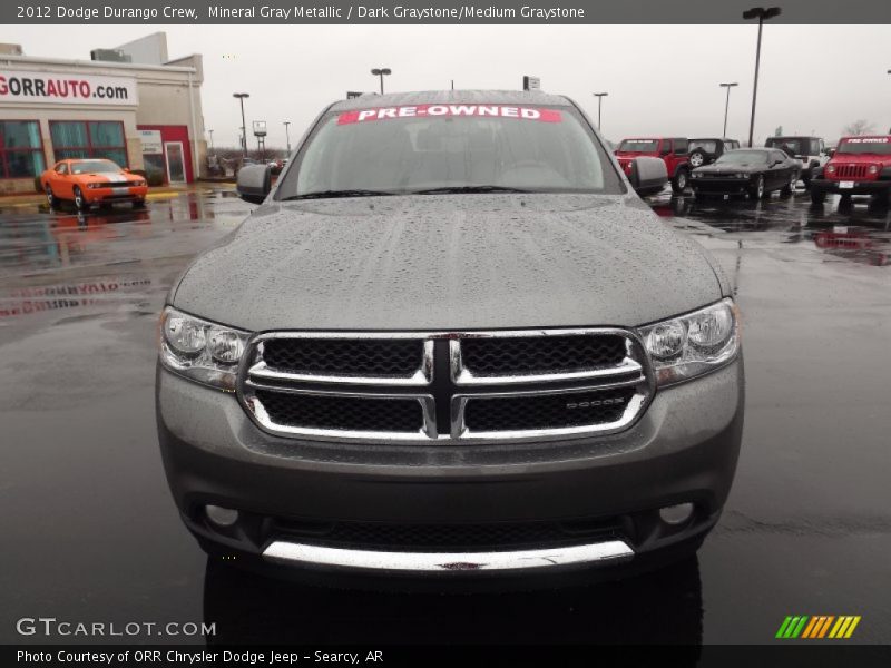 Mineral Gray Metallic / Dark Graystone/Medium Graystone 2012 Dodge Durango Crew