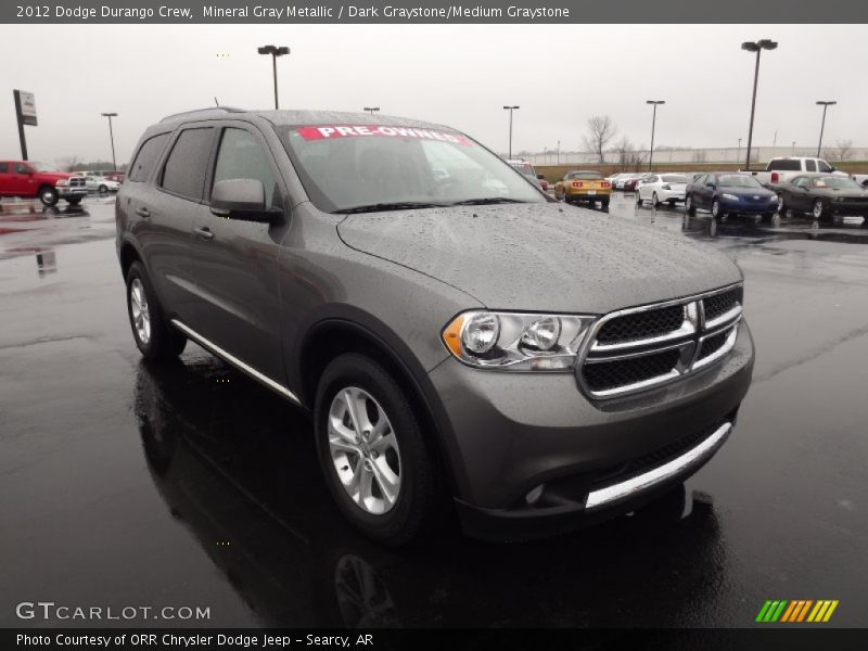 Mineral Gray Metallic / Dark Graystone/Medium Graystone 2012 Dodge Durango Crew