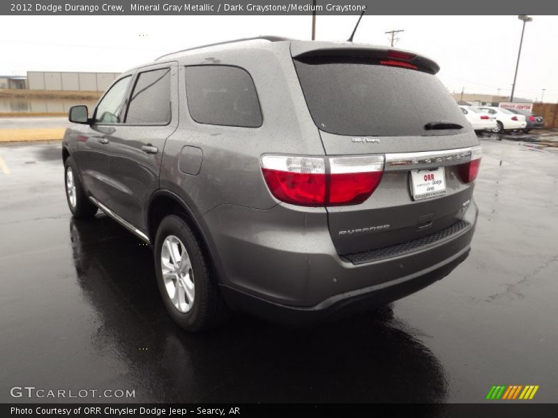 Mineral Gray Metallic / Dark Graystone/Medium Graystone 2012 Dodge Durango Crew